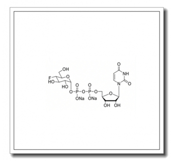 UDP-4-F-D-Glc.2 Na