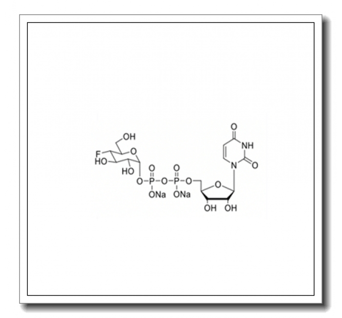 UDP-4-F-D-Glc.2 Na